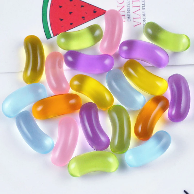 AIJJU 30 шт. 21 мм имитация таблеток кристально прозрачные полимерные аксессуары «сделай сам» оболочка для телефона Детские аксессуары для волос брошь материалы для сережек