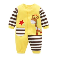 zwy528 newborn baby boys girls clothes 3 24 months cotton kids romper long sleeve spring and autumn outwear clothing