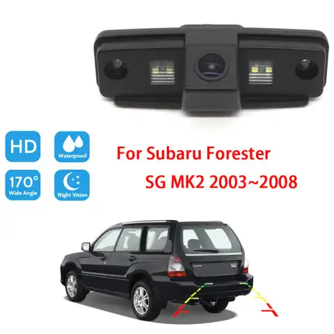 Автомобильный Камера для Subaru Forester SG MK2 2003 2004 2005 2006 2007 2008 CCD Full HD Ночное Видение заднего вида Камера высокого качества RCA