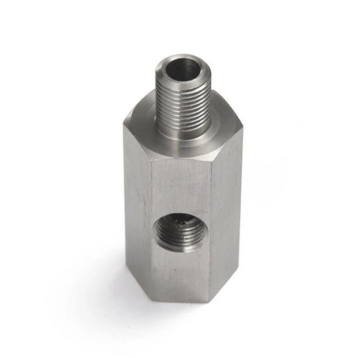 Stainless Steel Side Holes 1/8&quot NPT Female To M12X1.5 Oil Pressure Sensor Connector Feed Line Gauge Tee Adapter | Автомобили и