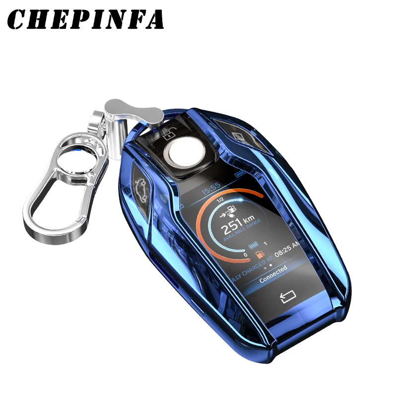 Чехол для автомобильного ключа из ТПУ чехол с полным покрытием BMW 5 6 7 серии G11 G12 G30