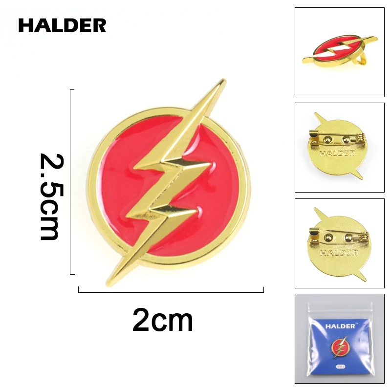 BR0057 HALDER The Flash капитан Марвел модные ювелирные изделия Броши Булавки на лацкан сумка значок для рюкзака аксессуар подарок украшение одежды