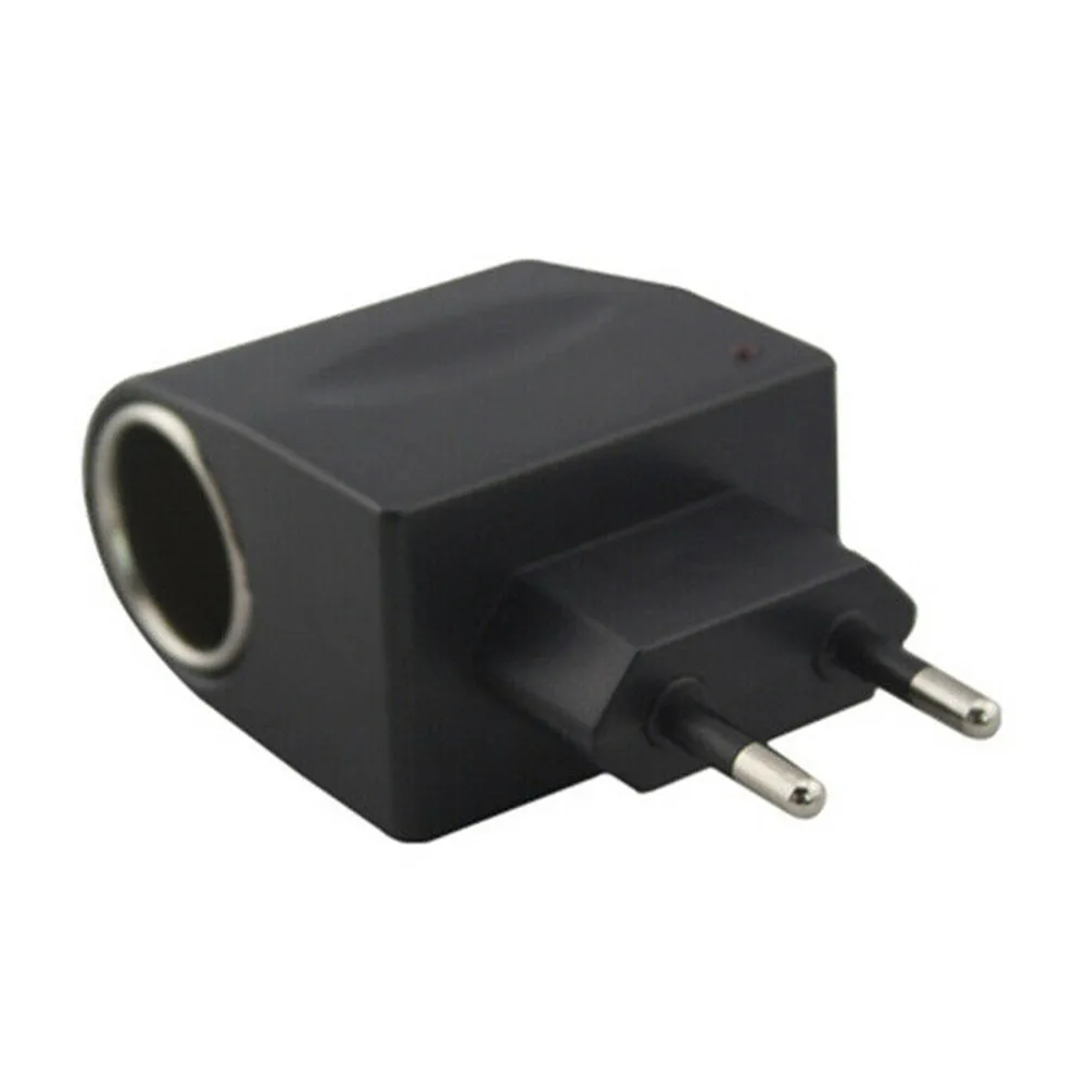 

12VDC Car Charger Adapter 600mA AC 100V~240V Black Lighter Socket Plastic