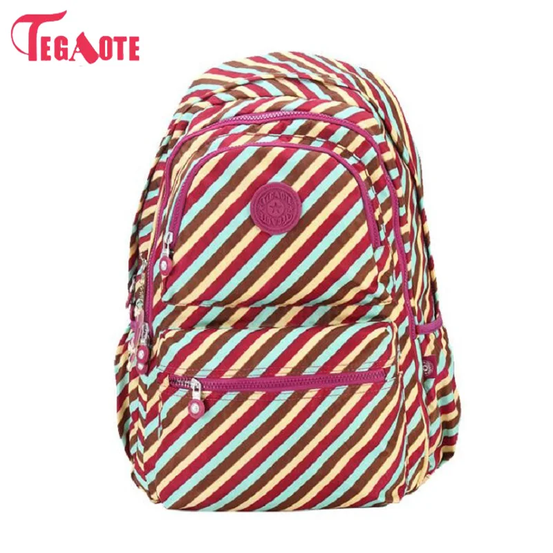 Школьный рюкзак TEGAOTE для девочек подростков нейлоновый Повседневный Женский