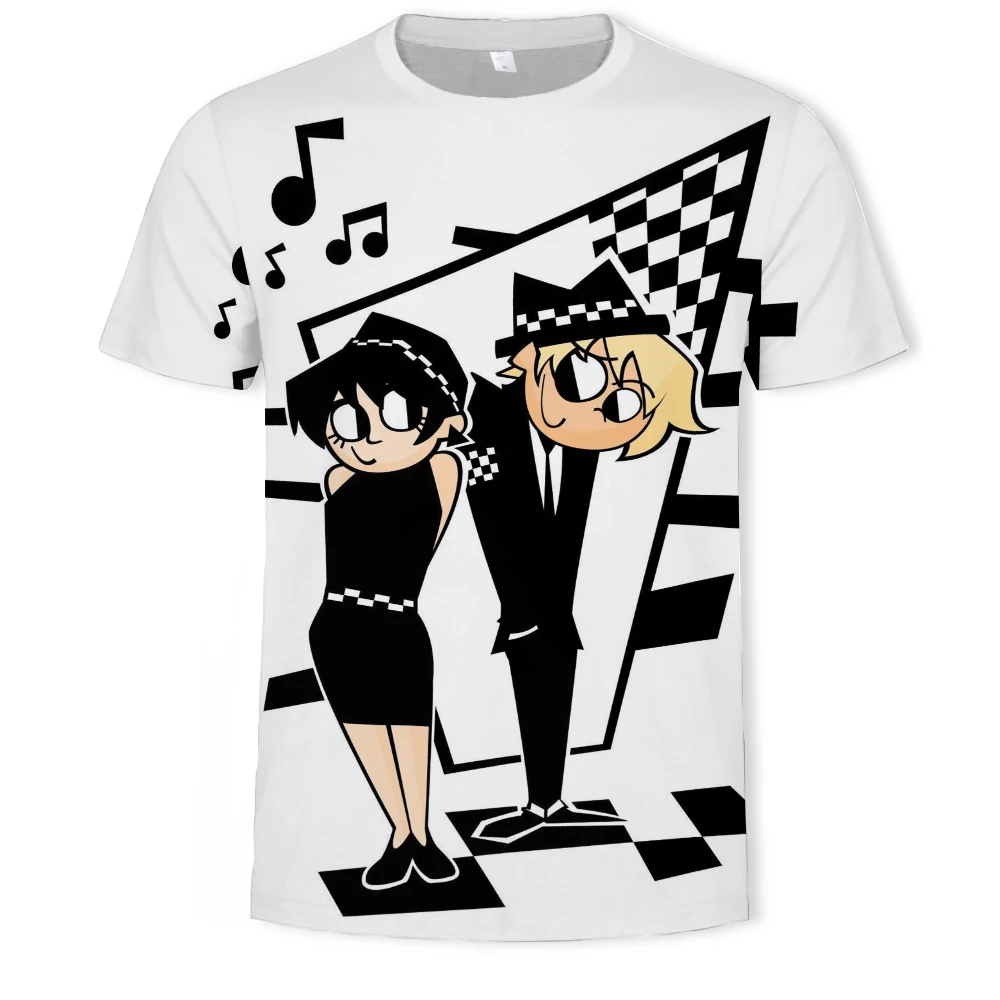 

Cartoon Anime 3D Printing Fashion T-shirt Male Anime Collection Streetwear Loose Comfortable Fabric O-Neck Anime Men