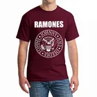 Высококачественная футболка Ramone из чистого хлопка для мужчин и женщин, Модные свитшоты, топы в стиле Харадзюку, футболка оверсайз, одежда унисекс