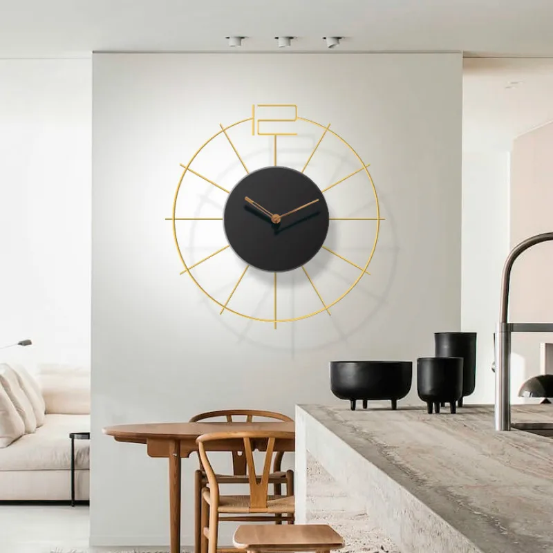 

Деревянные бесшумные настенные часы в скандинавском стиле, Современные простые цифровые украшения для гостиной, 50 унитазов