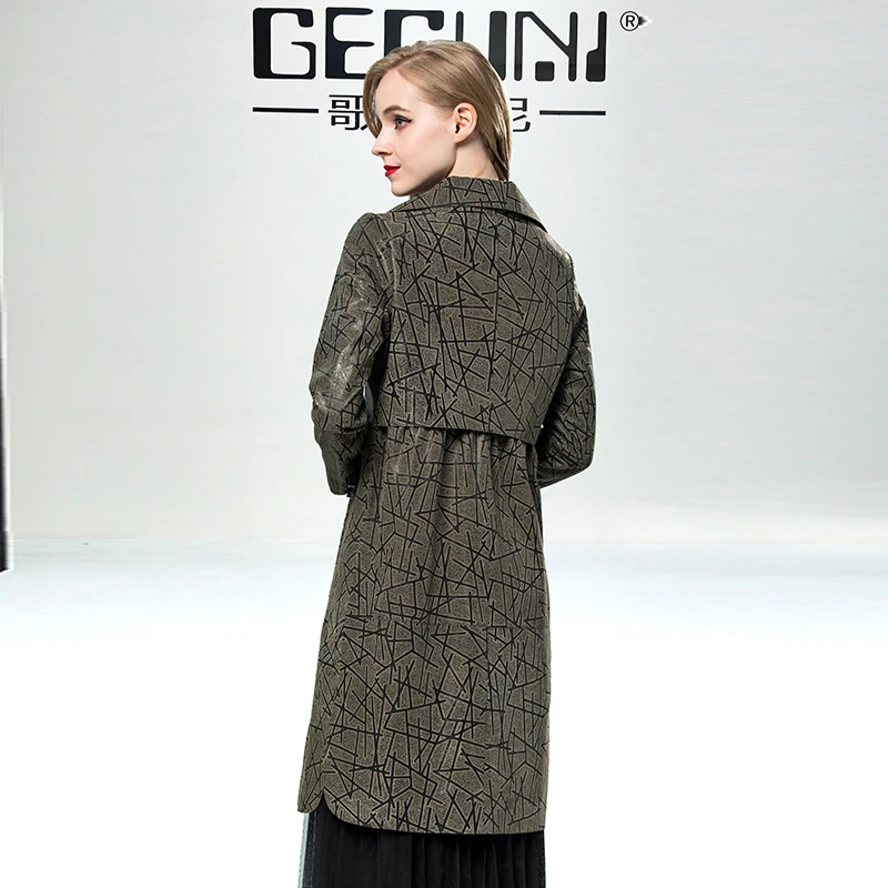 Рисунок 2 - Женский Длинный тренчкот из натуральной овечьей кожи