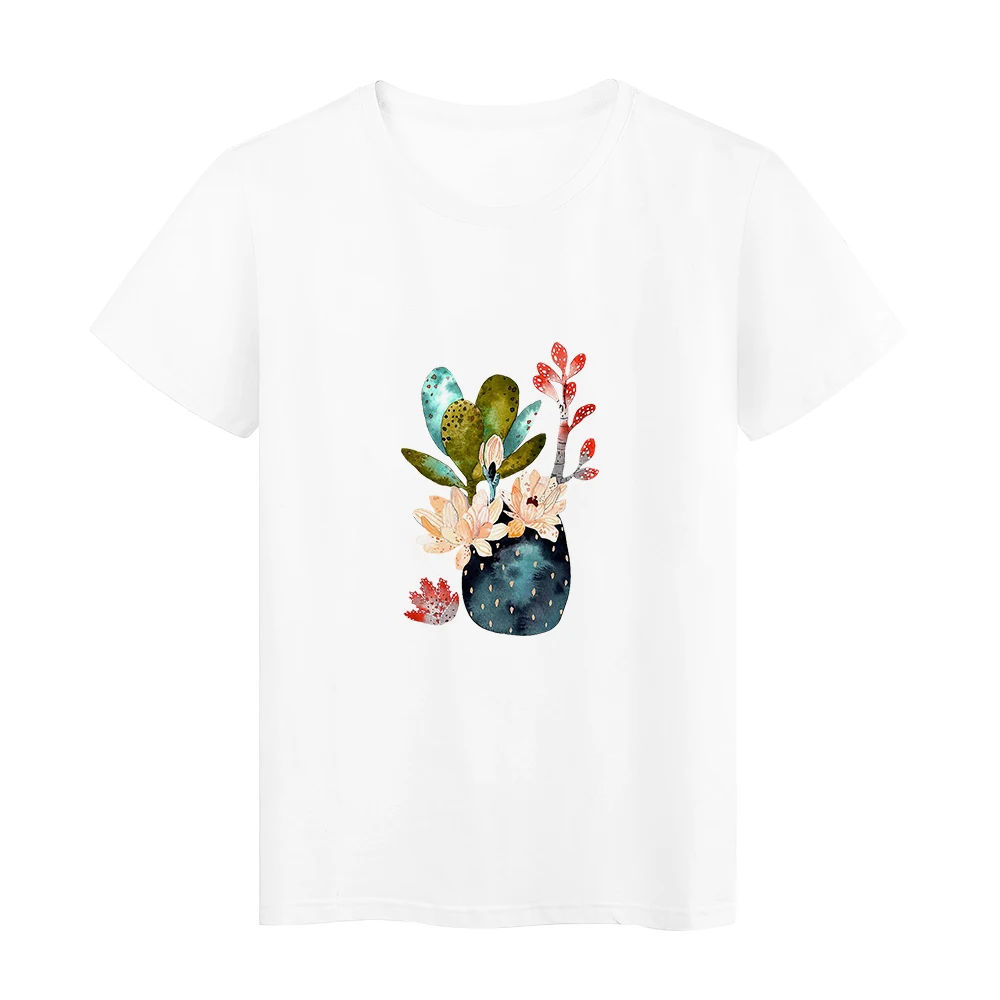 

Wildflower Print Women Tshirt Casual Flowers Aesthetic Girl Tops White Tee Ropa Tumblr Mujer Streetwear Harajuku Aesthetic