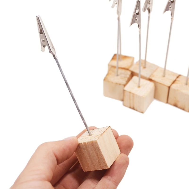 Зажим для заметок с крокодиловой застежкой фотографий визиток 10 шт. N06 | Дом и сад