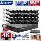 Комплект камер видеонаблюдения, 8 Мп, 16 каналов, NVR, 4K