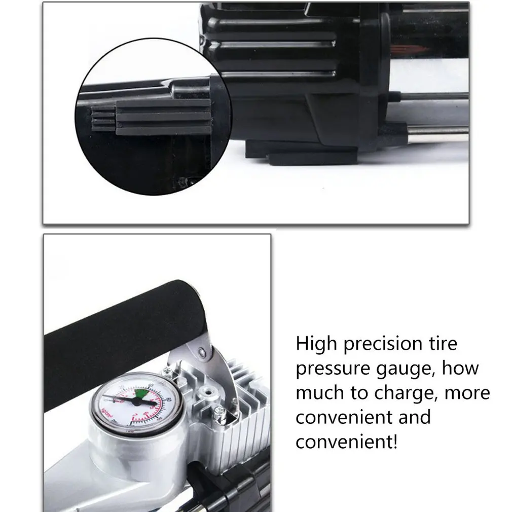 

12V Car Air Pump Parallel Bars High Power Metal Air Pump Car Tire Air Pump Car Air Compressor Digital Tire Inflator