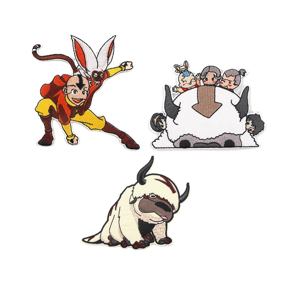 

ZF1384 1pcs Magic Story Cartoon Sticker For Clothing Applications Patches On Clothes Iron Embroidered Patch For Backpack Badge