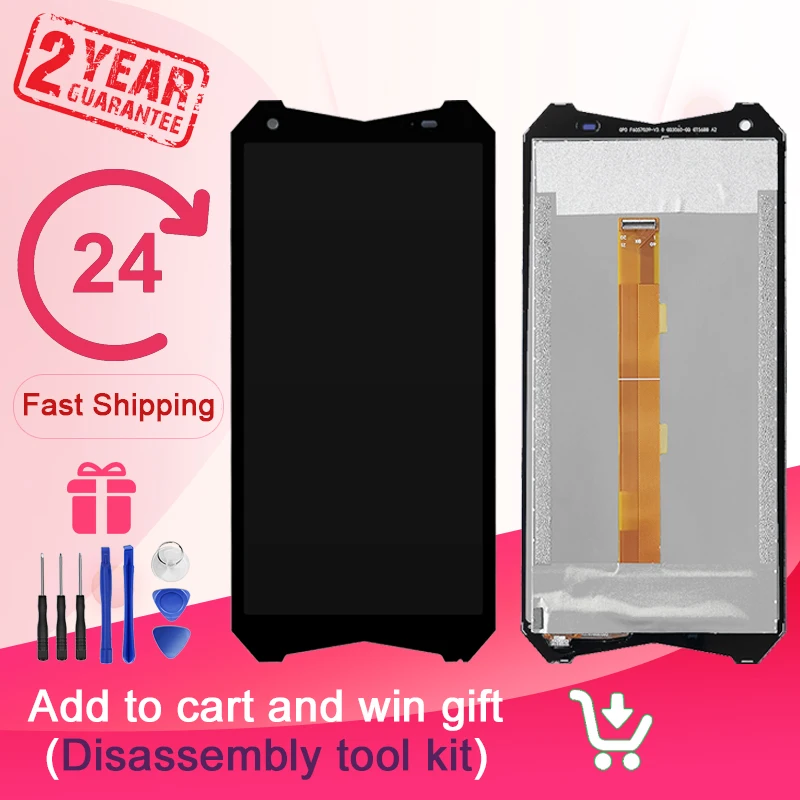 

5.7'' For Ulefone Armor 3 LCD Display Touch Screen Digitizer Glass Panel Replacement For Ulefone Armor 3T Phone Parts + Tool