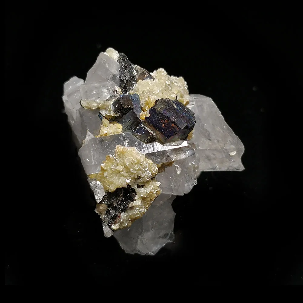 

107g A5-3sun Natural Stone Quartz Arsenopyrite Mica Mineral Crystal Specimen Decoration From Yaogangxian Hunan Province China