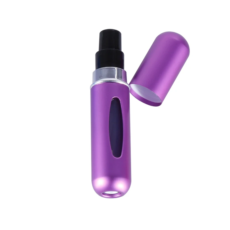 5 ml matte PURPLE OSHIONER 5 мл 8 мл многоразового мини-флакон духов алюминиевый спрей распылитель портативная, для путешествий, косметическая контейнер флакон духов - Цвет: 5 ml matte PURPLE