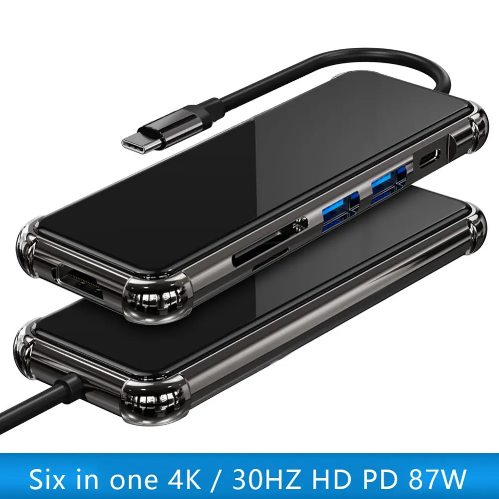 USB-концентратор 6-в-1 с мультипортами и чипами 4K 60 Гц | Компьютеры офис