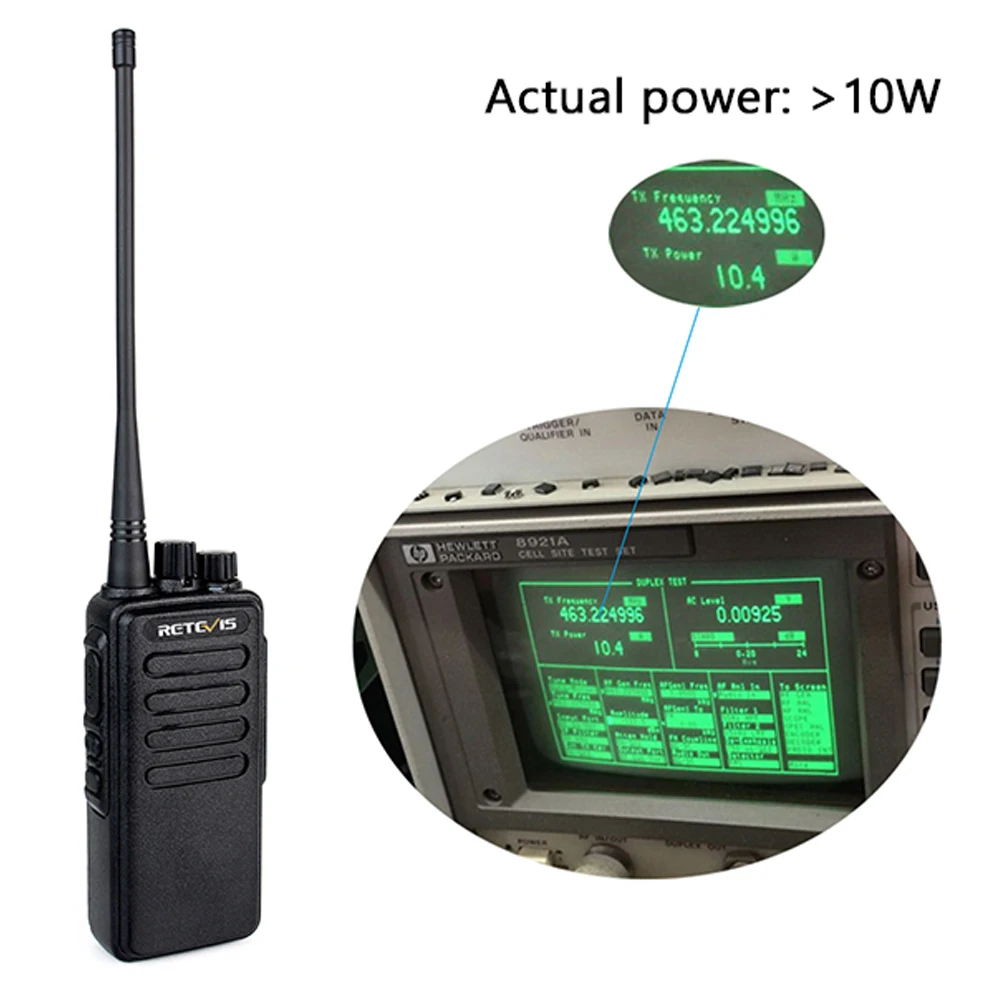 10 Вт высокомощная рация 6 шт. Retevis RT1 VHF (или UHF) аналоговые радиоприемники с большим