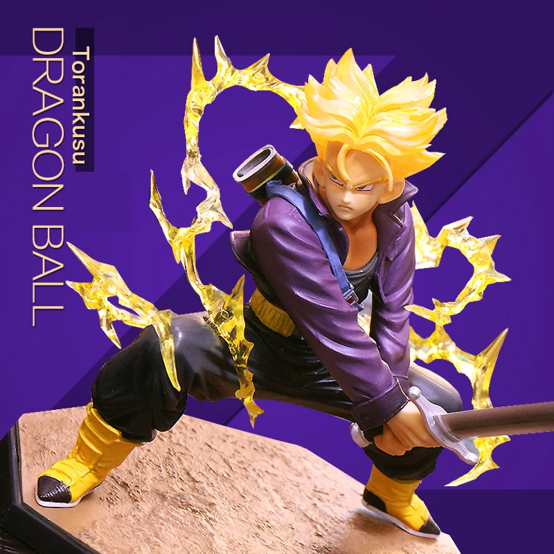

13cm BANDAI Dragon Ball Z Trunks Super Saiyan Future Coming Ver PVC Action Figure DBZ Trunks Zero Fighting Collect Model Toy
