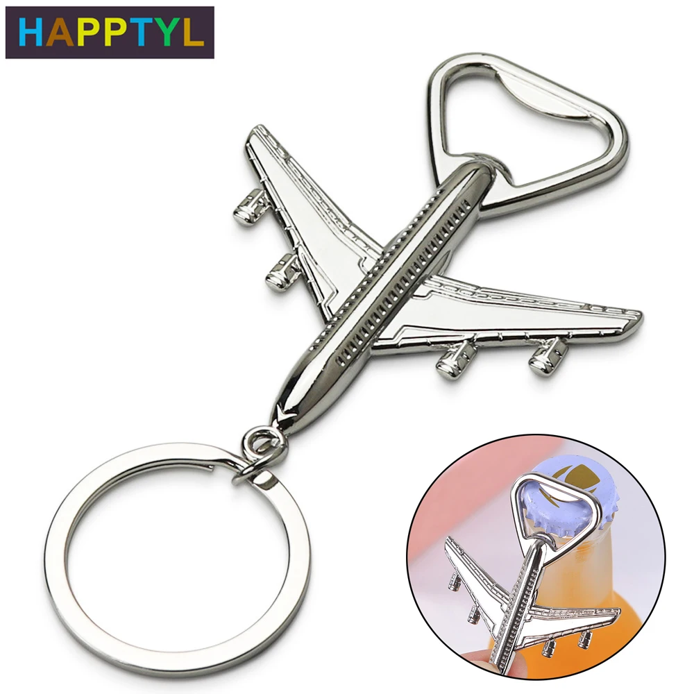 HAPPTYL 1 шт самолет брелок цинковый сплав открывалка для пивных бутылок инструмент