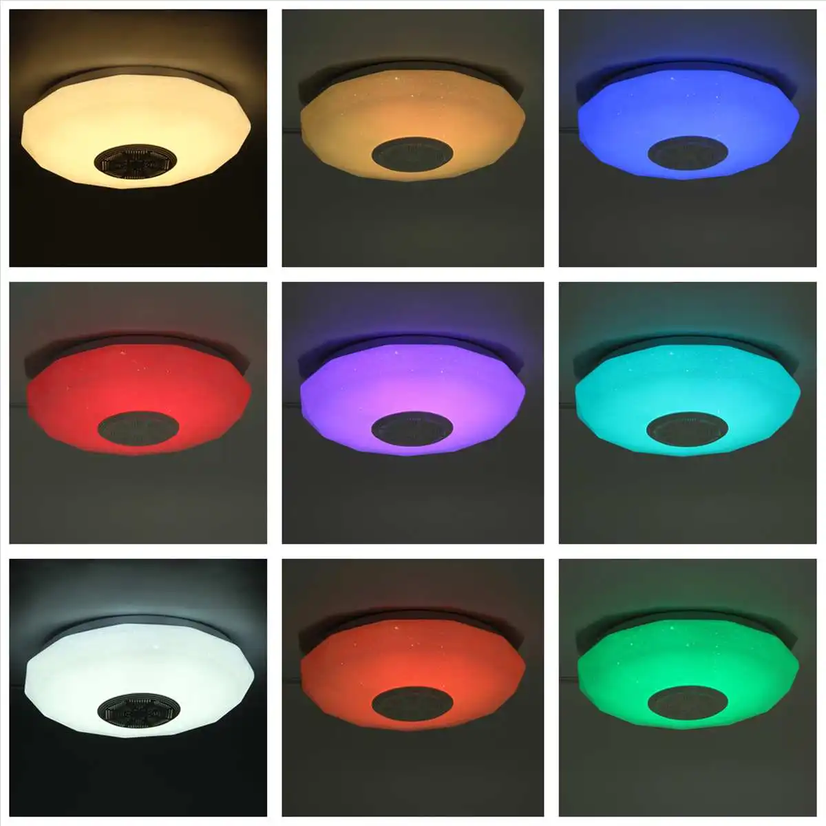 

72W Modern RGB LED ceiling Lights home lighting APP Bluetooth Music light bedroom lamps Smart ceiling lamp 170-260V 30cm