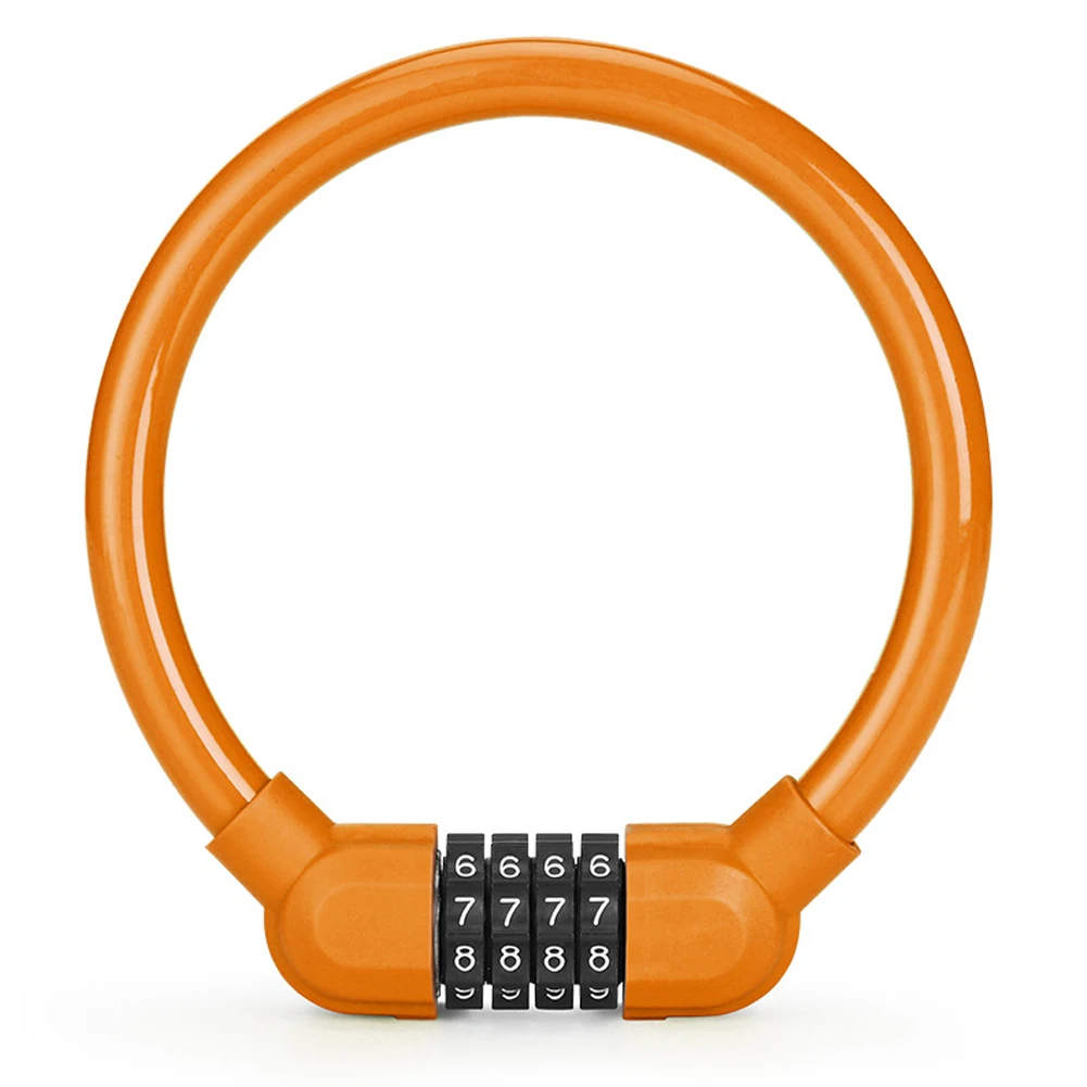

Cycling Bike Safety Cable Locks MTB Mountain Road Bike Anti Theft 4 Digit Password Lock Cycling Riding Equipment