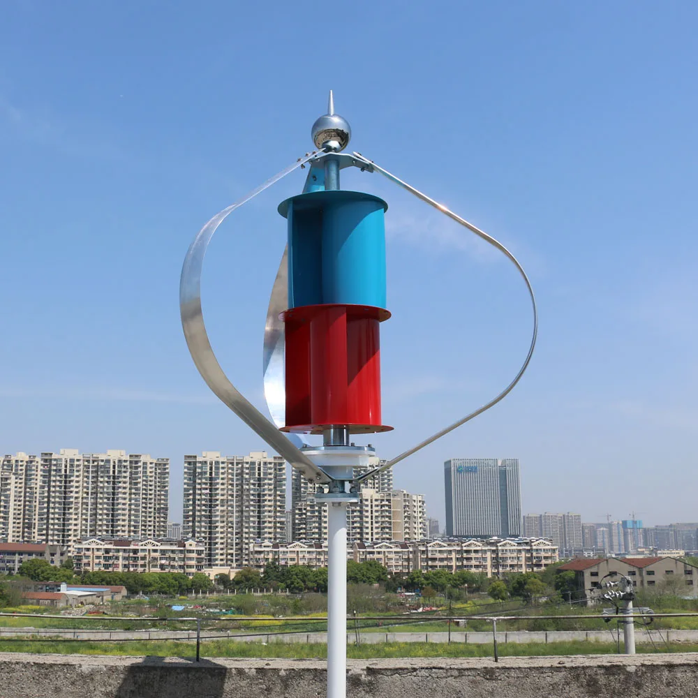 

300W Vertical Wind Turbine 200W 100W MAGLEV Generator 12/24v 1.3m/s Start Up No Noise with MPPT Controller for Home Use