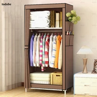 cloth wardrobe printing single small clothing organizer closet home dorm furniture minimalist modern bedroom armoire