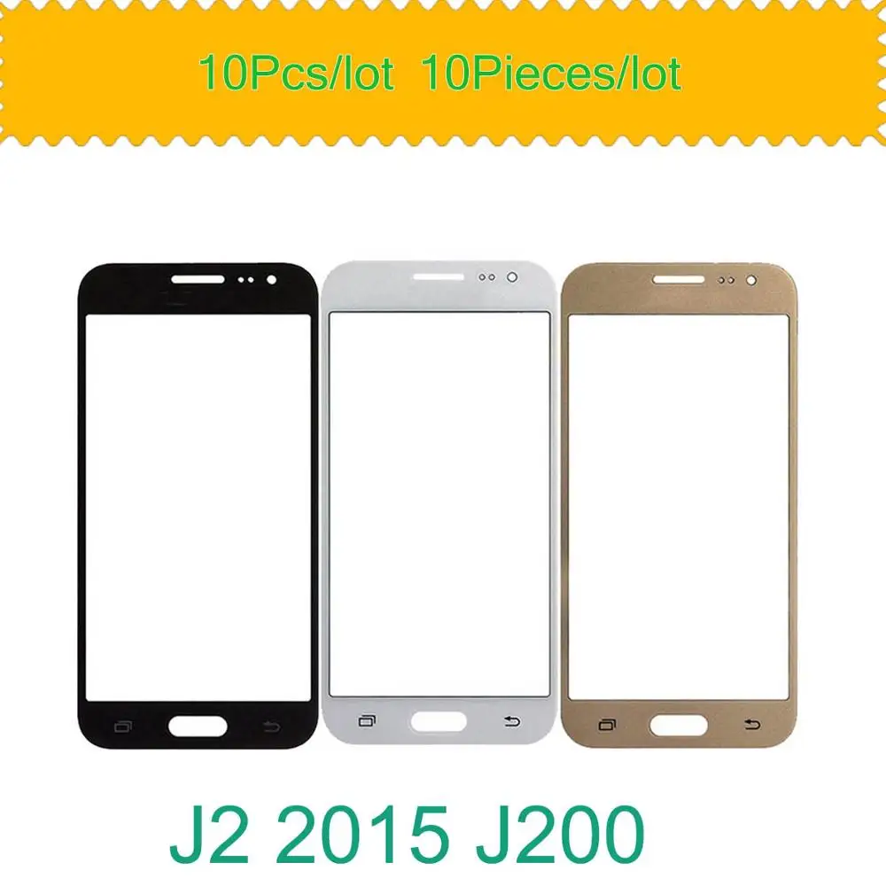 10 шт./лот передняя внешняя стеклянная линза Замена сенсорного экрана для Samsung Galaxy