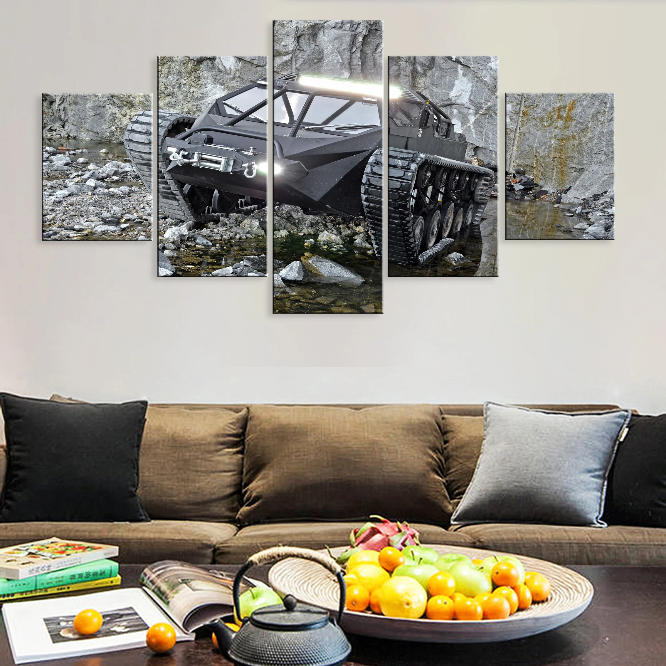 

Hd Printed 5 Pieces Art Modular Poster Canvas Living Room Home Framework Ripsaw EV2 Private Tank