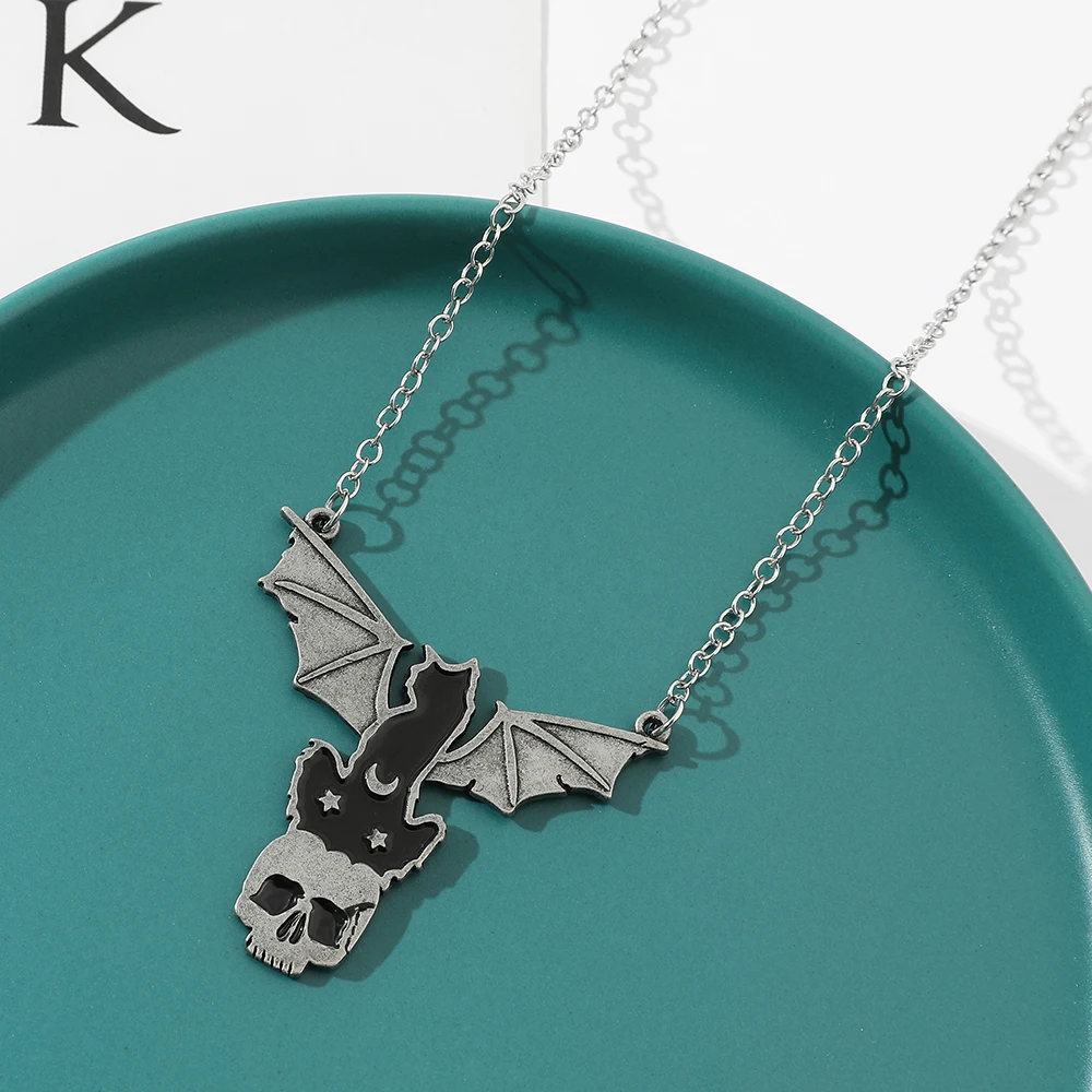 Готическая цепочка на голову с черепом ожерелье для мужчин и женщин простые