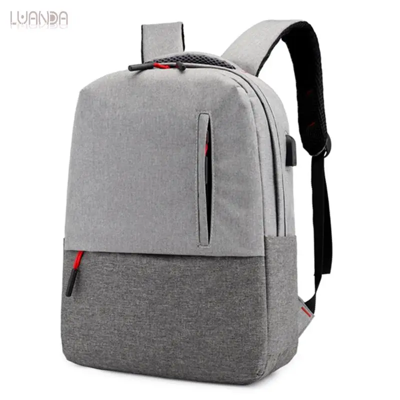 Унисекс Оксфорд рюкзак 15 6-дюймовый для ноутбука с USB зарядкой Повседневный стиль