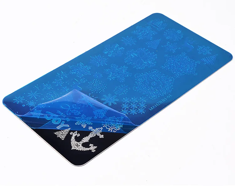 Новинка рождественские снежинки фотопластины штамп сделай сам полированная