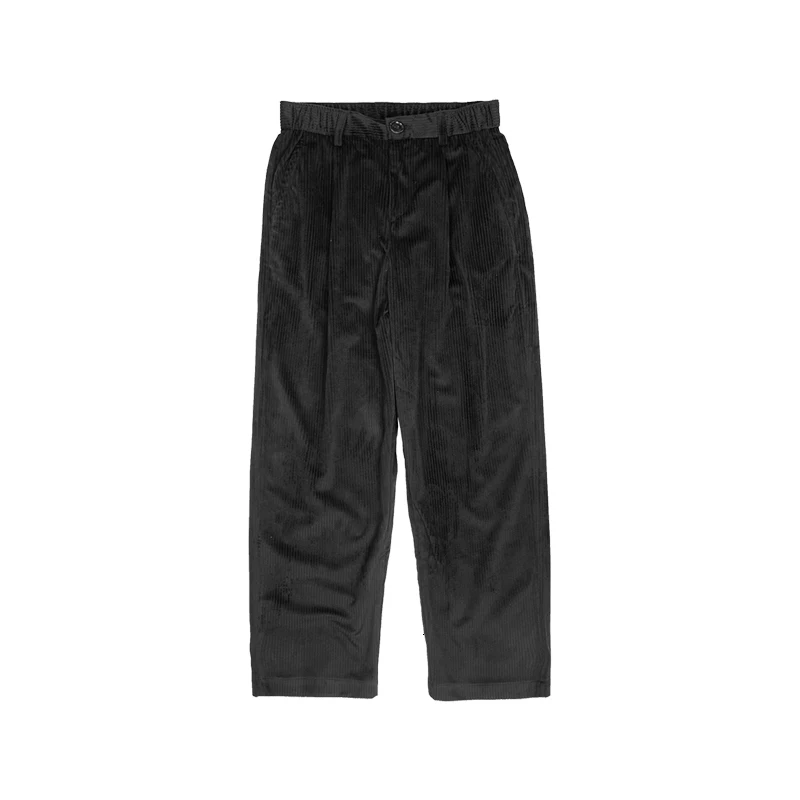 

Send Belt Men's Cotton Corduroy Fabric Casual Pants Leisure Wide Leg Pants Male Trousers Loose Streetwear Sweatpants Size M-XL