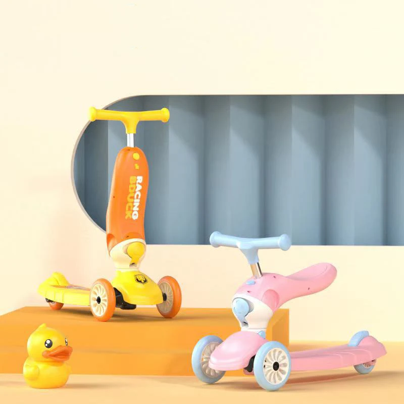 Детский Сияющий скутер для младенцев многофункциональный Балансирующий