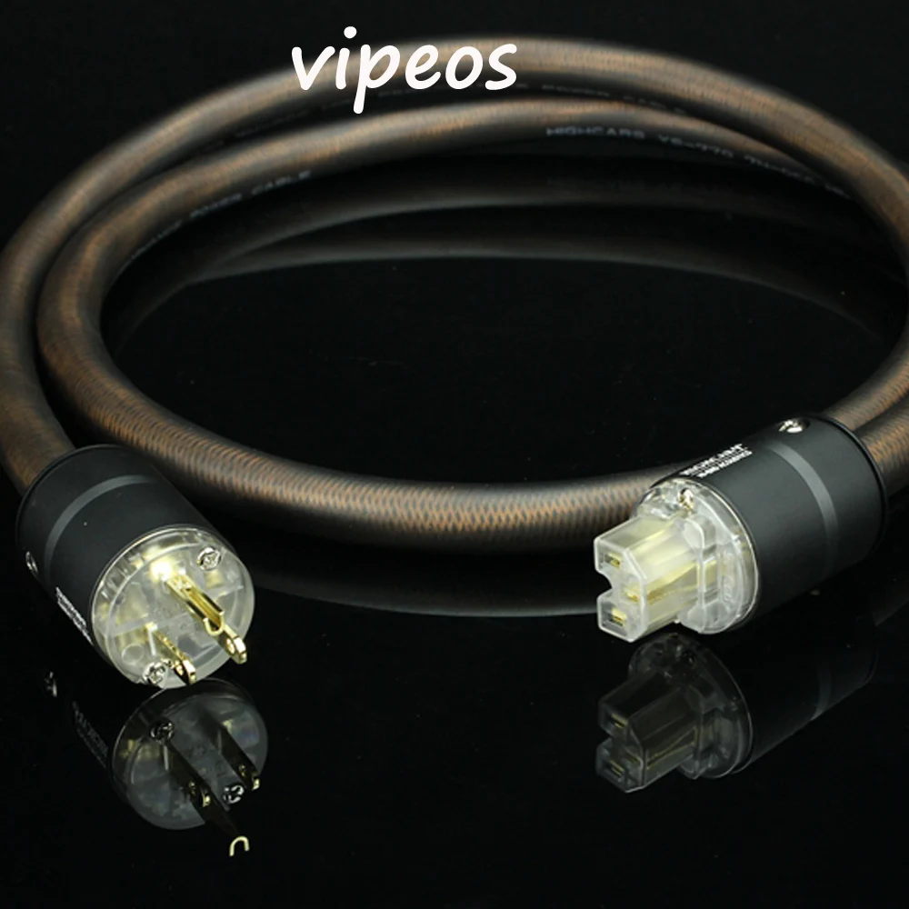 HIGHCARS 10AWG 6N-OCC Oxygen Crystal Copper Power Cable with US 24K Gold Plated Plug for CD Player Amplifier | Электроника