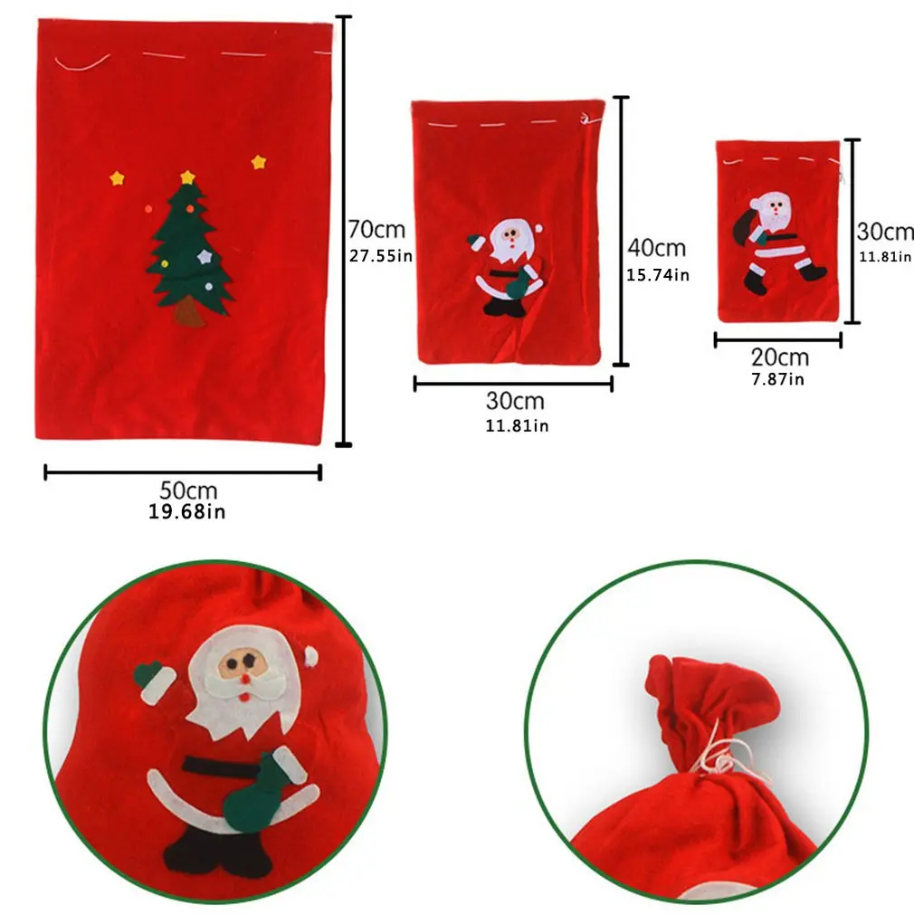 

Creative Non-Woven Decorative Candy Gift Bag Ball Home Decoration Cute Santa Claus Backpack Festive Christmas Party Supplies