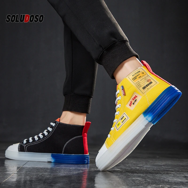 

Shoes Men Casual Canvas Summer Breathable Golden Gooses Sneakers Male Fashion Mandarin Duck High-top Heels Double-color Shoes