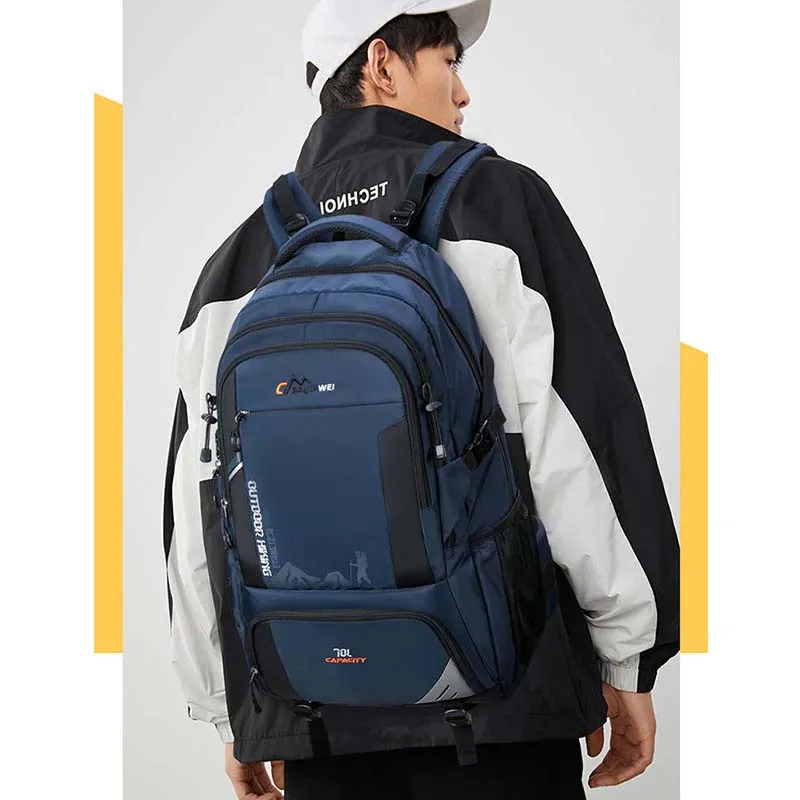 

70L Unisex Men's Backpack Travel Back Pack Sports Bag Nylon Outdoor Trekking Rucksack Hiking Climbing Cycling Backpack for Male
