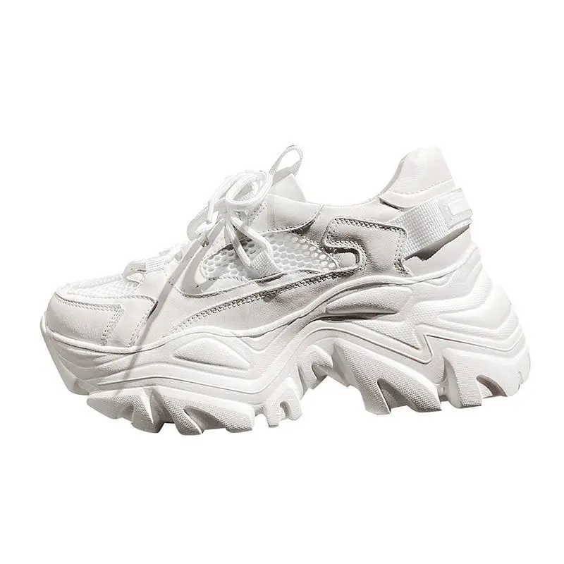 

blwbyl Women's breathable summer 2021 new white casual sports platform shoes