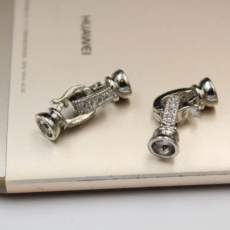 Высококачественные Медные жемчужные пуговицы с алмазами гальваническое