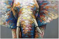 animal elephant oil painting 3d hand painted on canvas abstract artwork art no framed wall decoration for home office