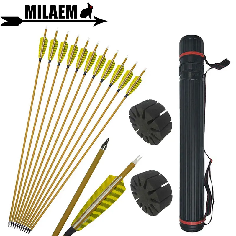 

Стрелы из углеродного волокна для стрельбы из лука, 450 дюйма, 6/12 шт.