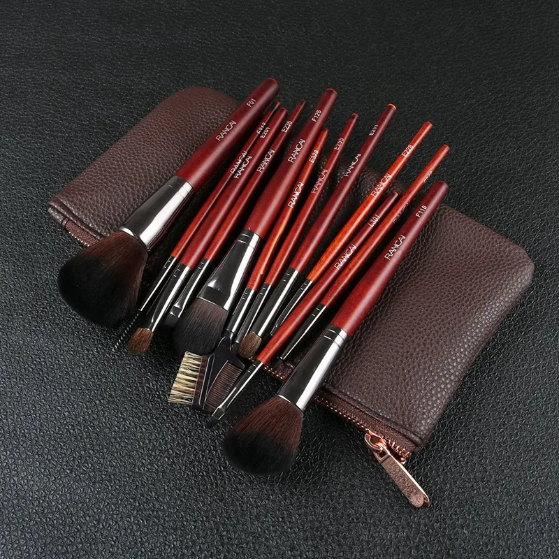 

RANCAI 12 Pcs Foundation Blush Concealer Blend Set Eye Shadow Makeup Brush Set Makeup Tool Set