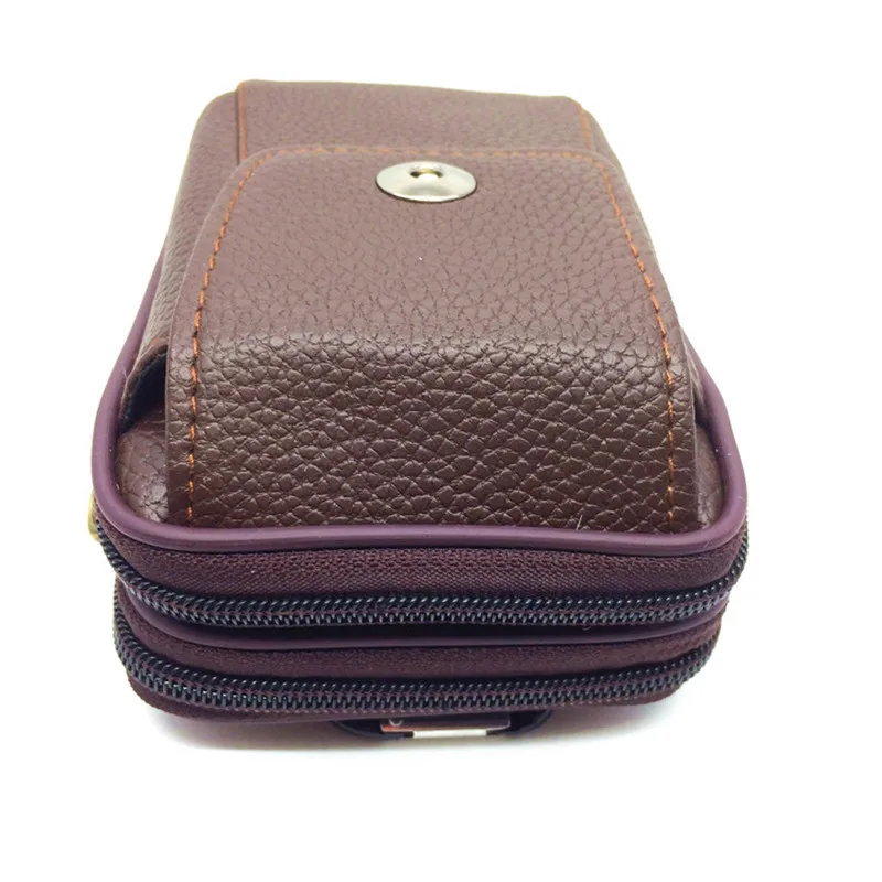 Многофункциональная поясная сумка BISI GORO унисекс уличный кошелек из натуральной