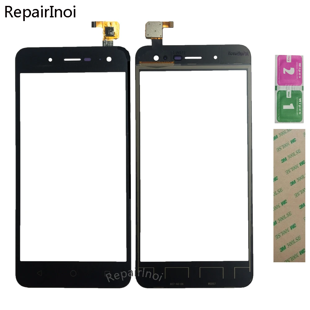 

10pcs 5'' Mobile Phone Touch Glass For BQ BQ-5057 Strike 2 BQ 5057 Touch Screen Front Glass Digitizer Panel Sensor Adhesive