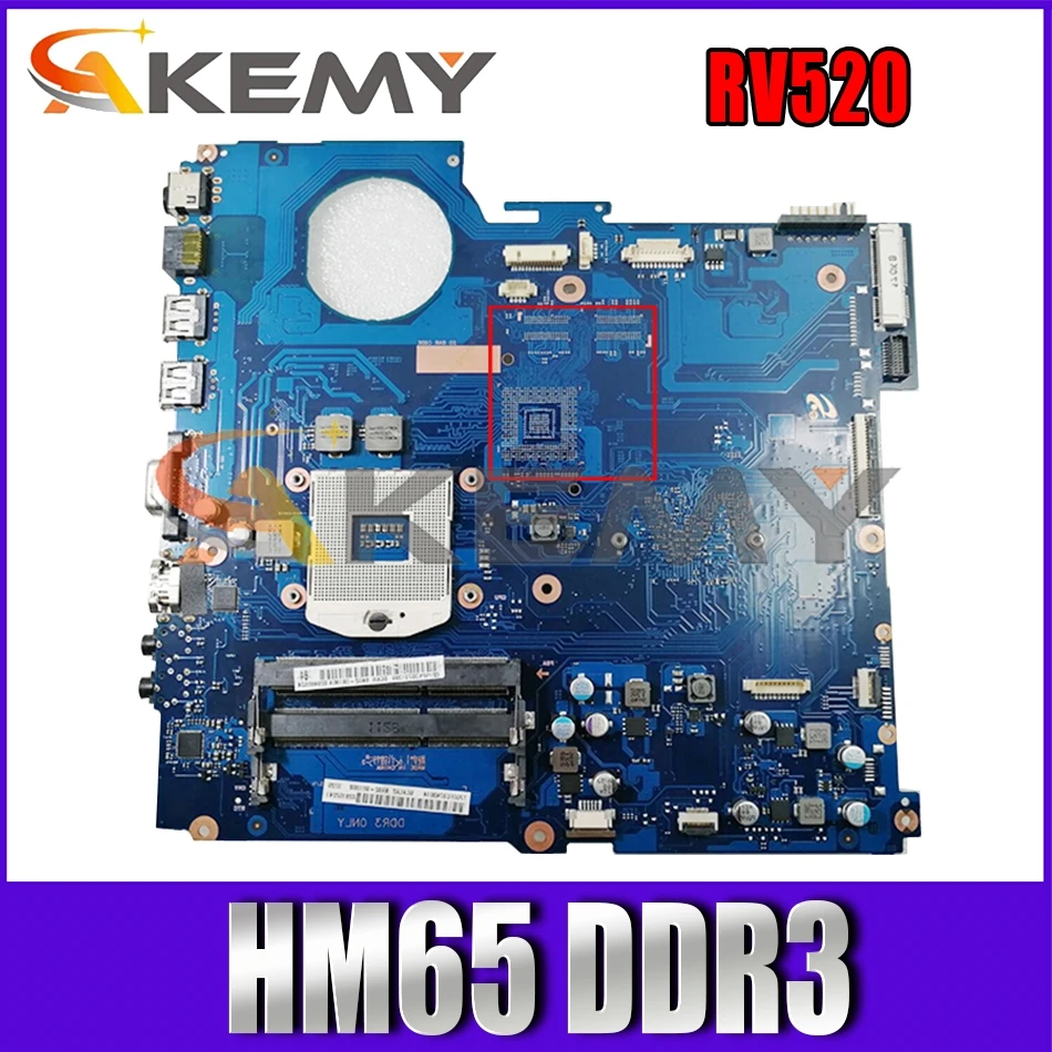 

AKEMY для Samsung RV520 Материнская плата ноутбука BA92-08190A BA92-08190B PGA989 HM65 DDR3 100% рабочих