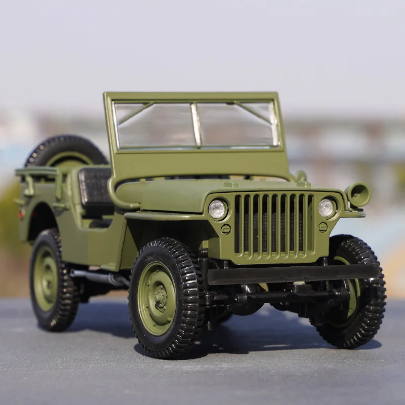 

Модель кастингового автомобиля из сплава 1/18, джипс Виллис, коллекция 1924, украшение, праздничный подарок, детские игрушки