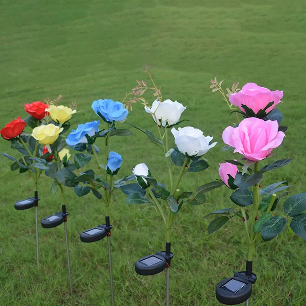 3 солнечного розового света открытый сад Led наземная вставка искусственный