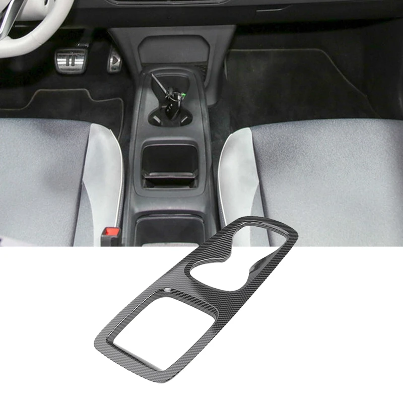 

Для ID.3 ID.4 Автомобильная центральная консоль из углеродного волокна подставка для чашки рамка декоративные аксессуары